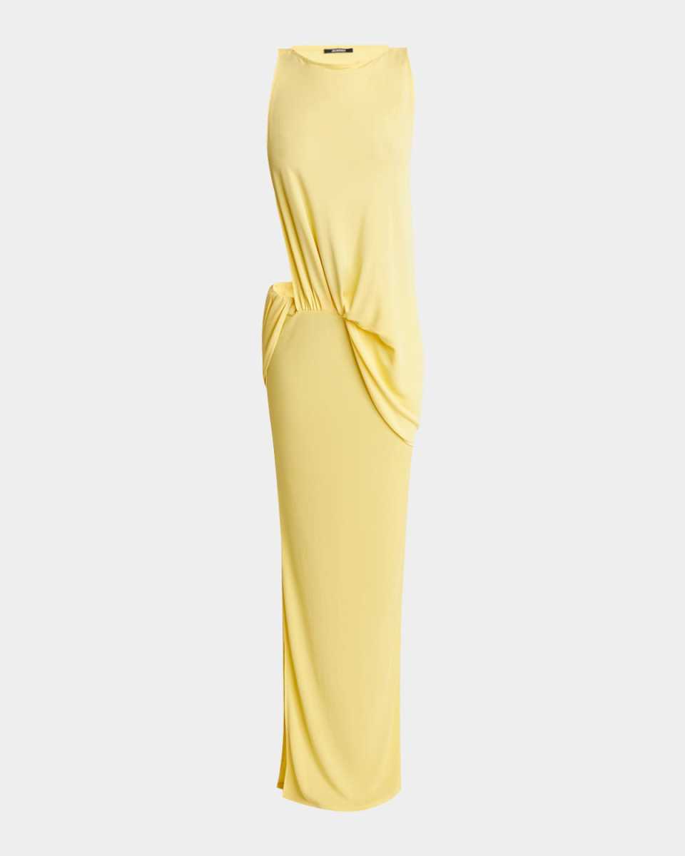 Peplo Longue Cutout Long Dress